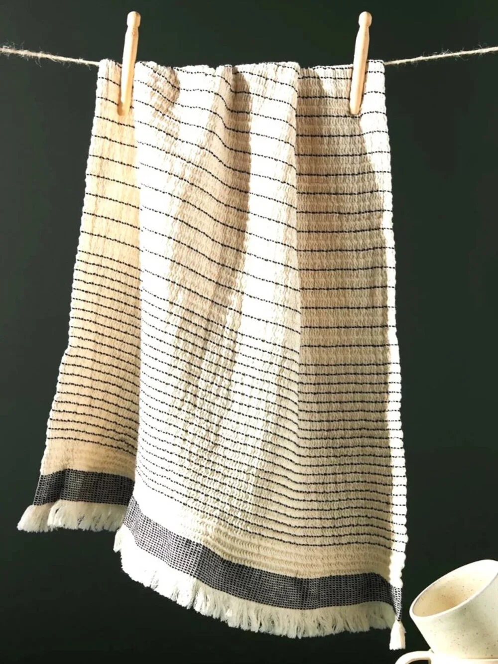 NEW Anthropology Peyton Oversized Waffle Dish Towel